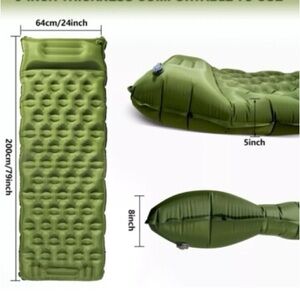 Green Inflatable Sleeping Pad